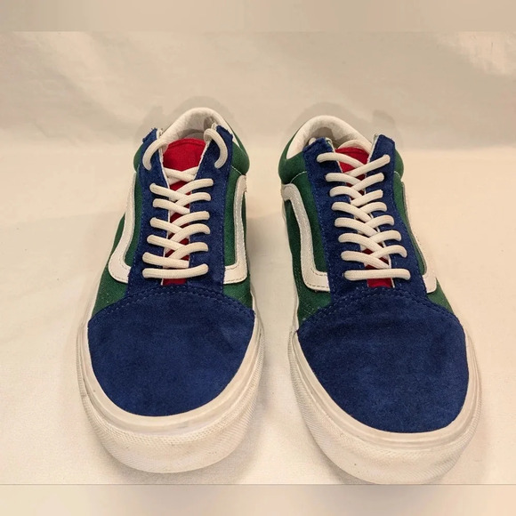 Vans Old Skool Yacht Club Suede Sneakers Blue/Green/Yellow, size M6.5/W8 - Picture 4 of 7
